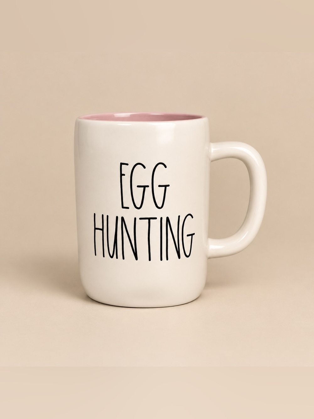 Rae Dunn by Magenta "EGG HUNTING" ceramic mug.
